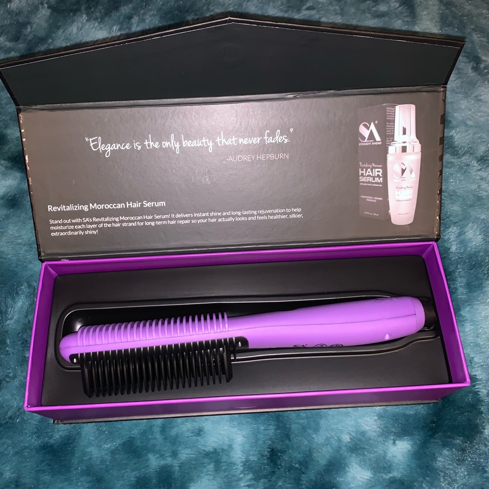 hair straightener brush